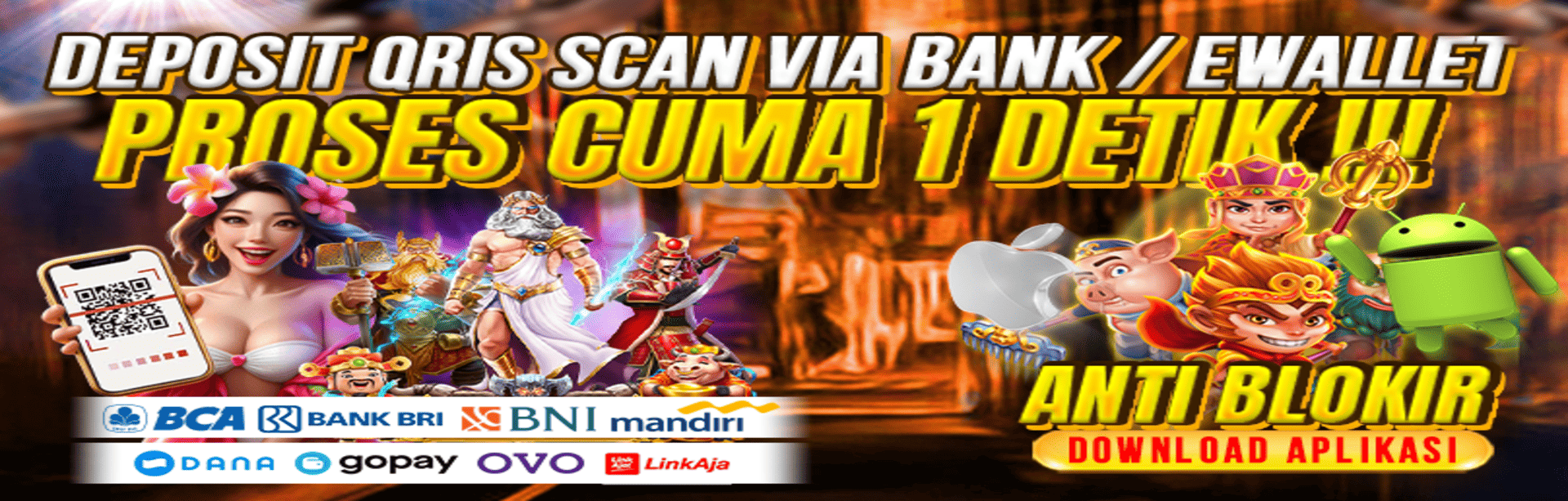 DEPOSIT QRIS SCAN VIA BANK / EWALLET